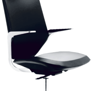 office chair duster cush in black and silver color