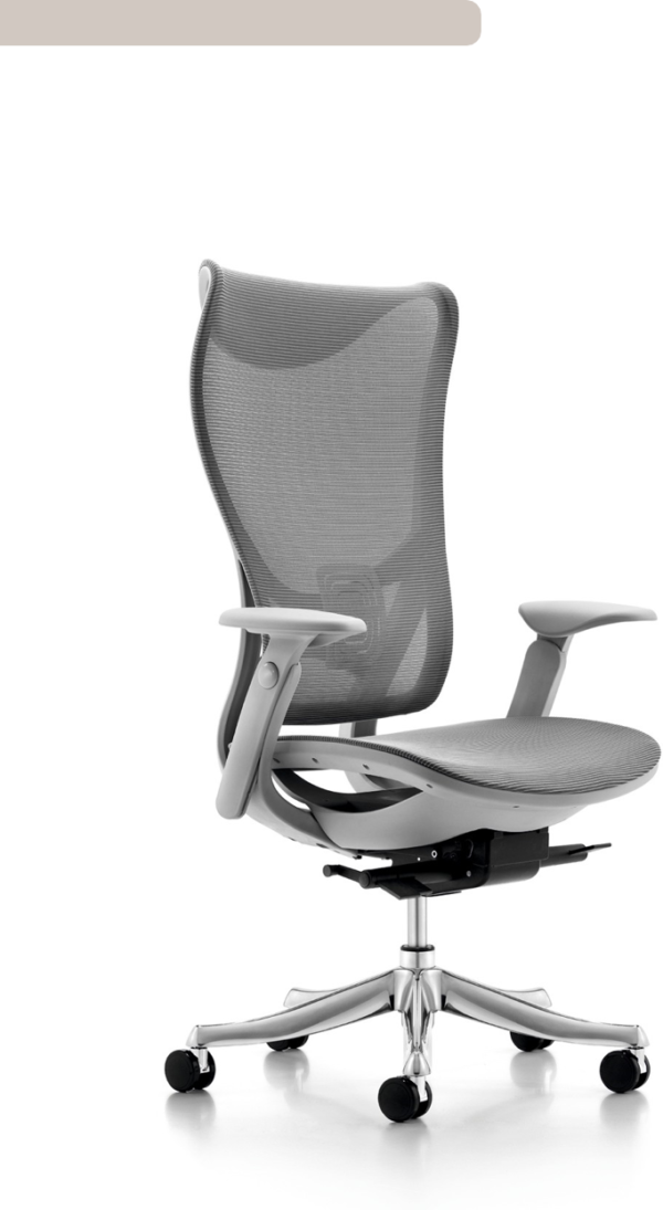 office chair in silver color