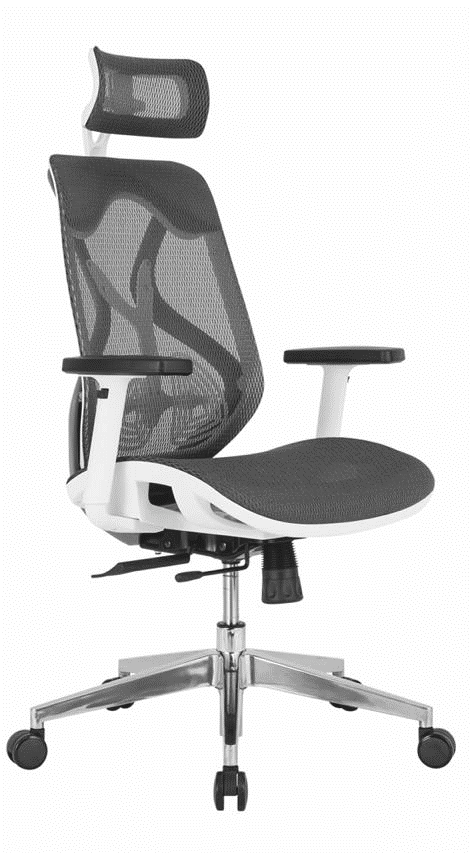 office chair in white and black color