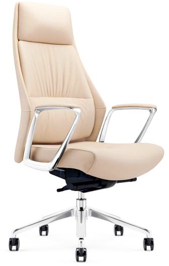 office chair in white color with wheels