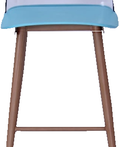 high counter chair in blue color