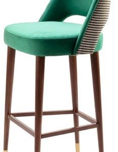 high counter chair in green color