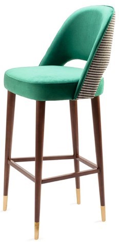 high counter chair in green color