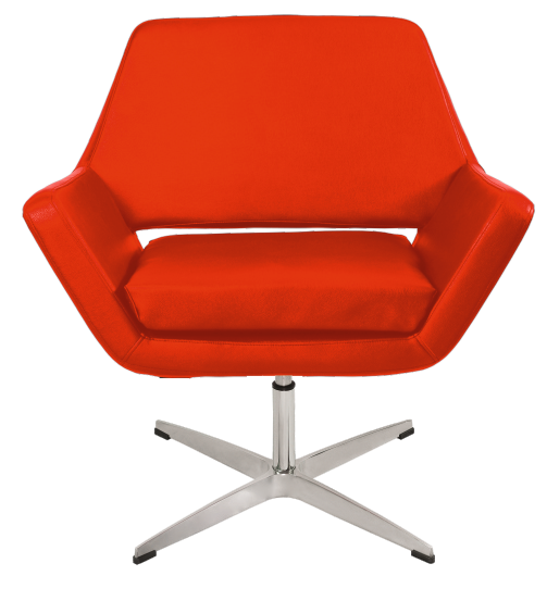 lounge chair in red color
