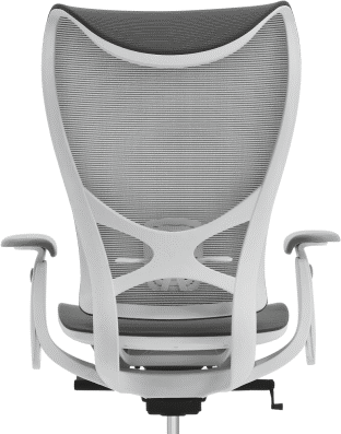 back view of silver color office chair