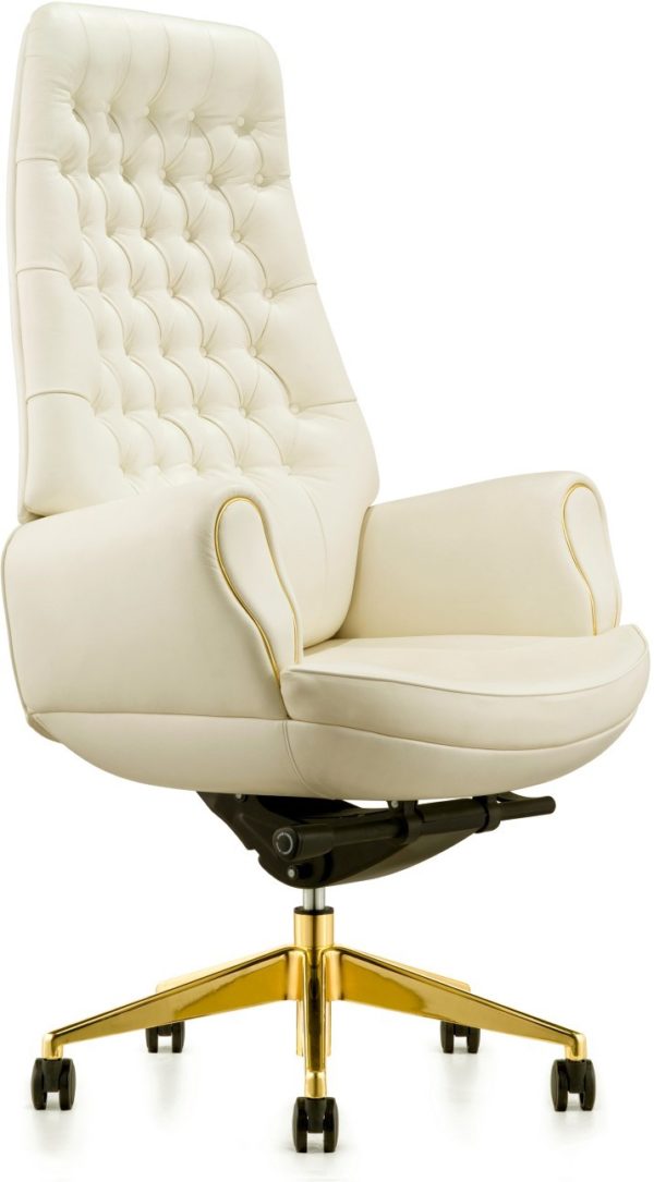 office chairs in off white color