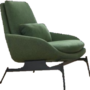 lounge chair in green color