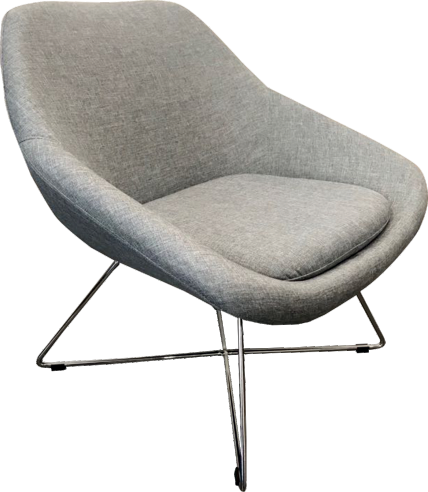 lounge chair in gray color